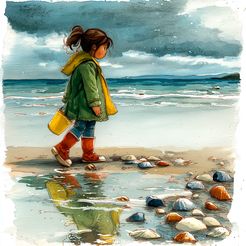 Illustration from "A Message in a Bottle"