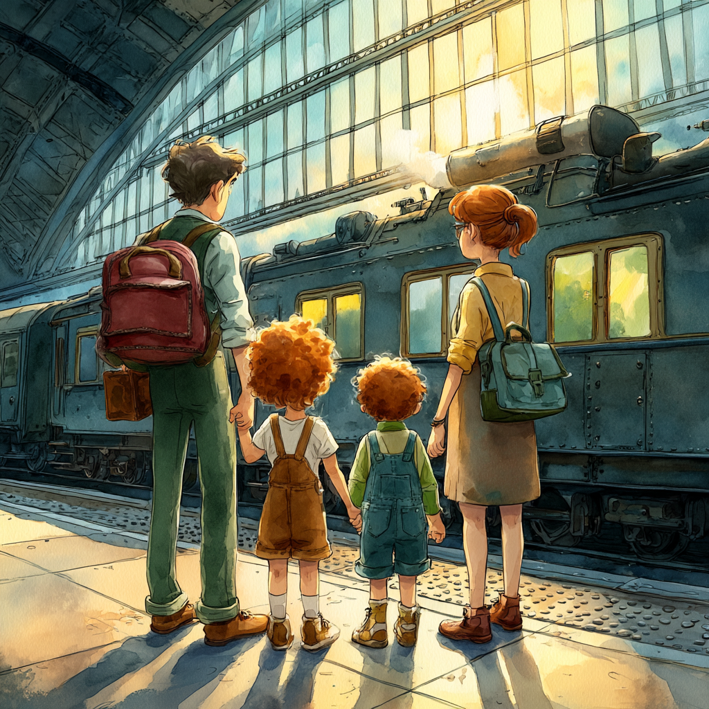 Illustration from "A Journey by Train"