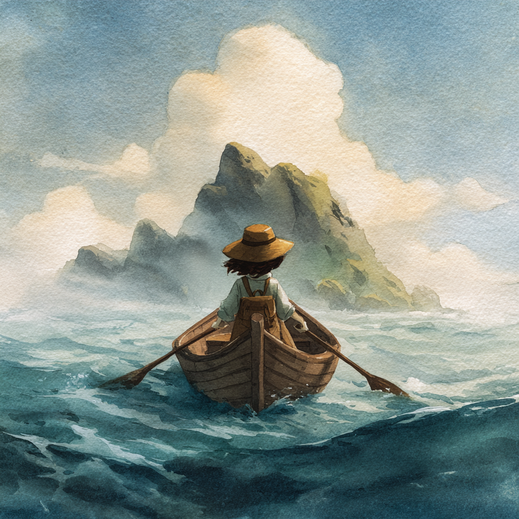 Illustration from "The Island of Forgotten Sounds"