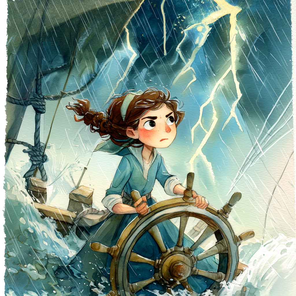 Illustration from "The Captain and the Storm"