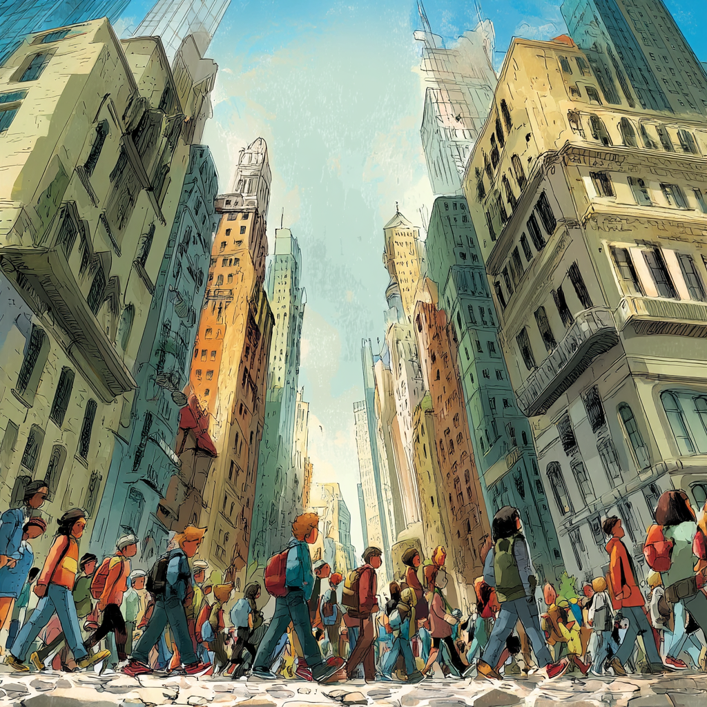 Illustration from "The City of Haste"