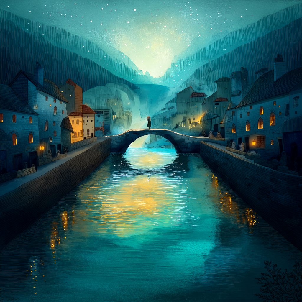 Illustration from "The Bridge Builder's Dream"
