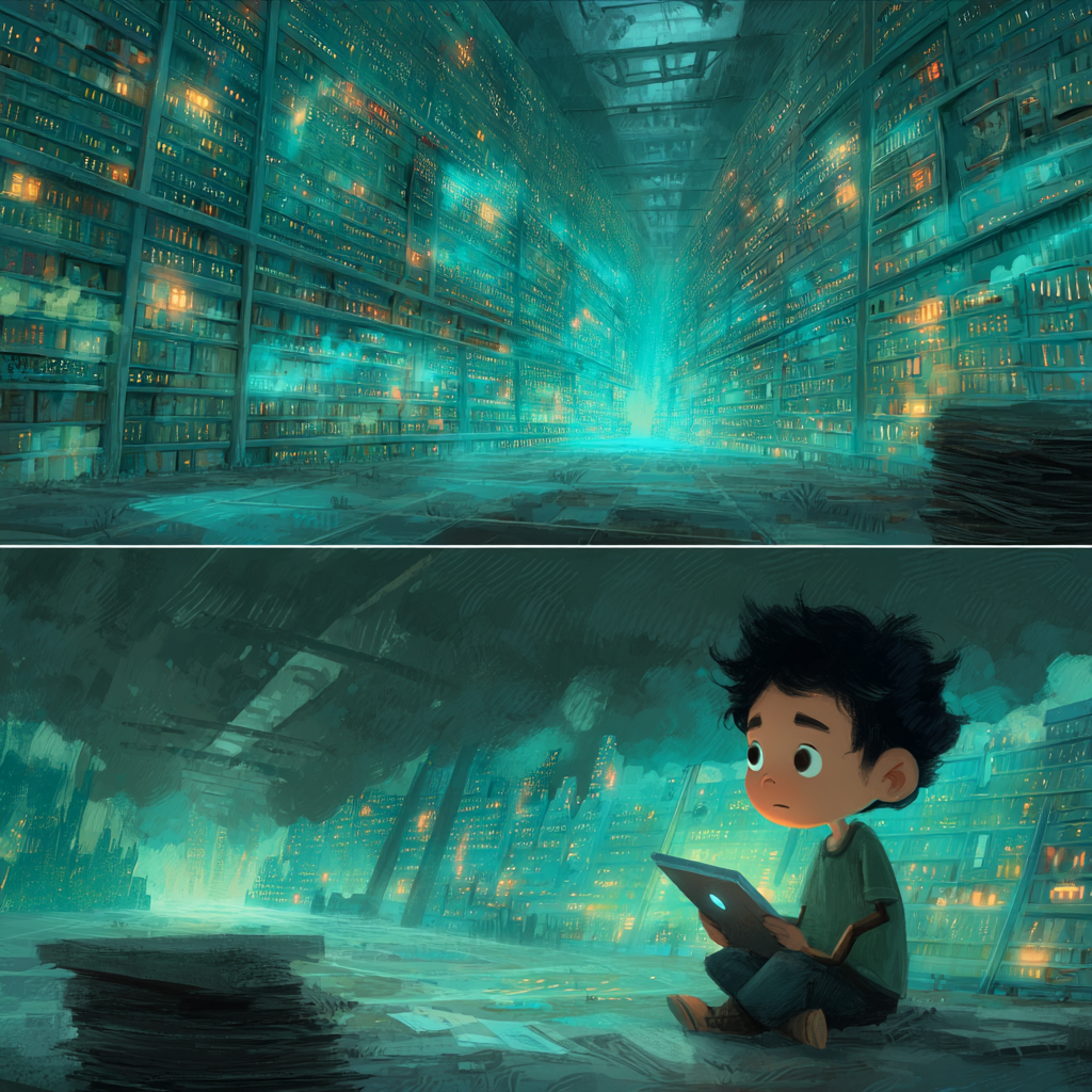 Illustration from "The Last Storyteller"